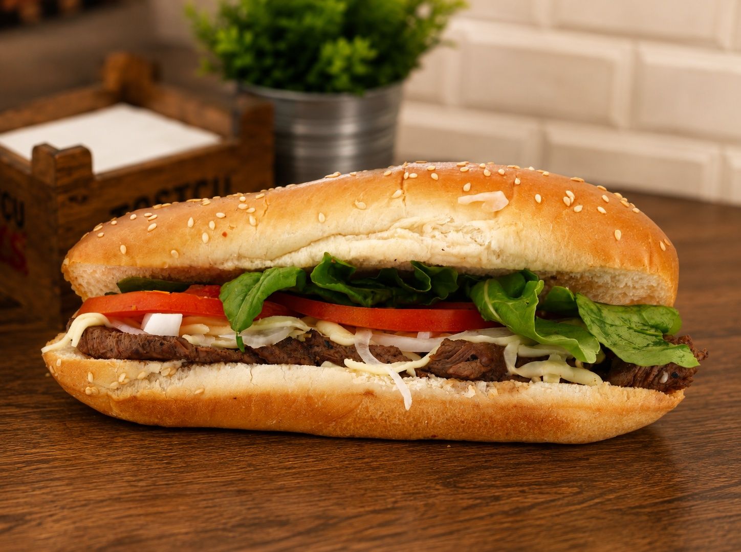Kaşarlı Dana Sandwich Menü
