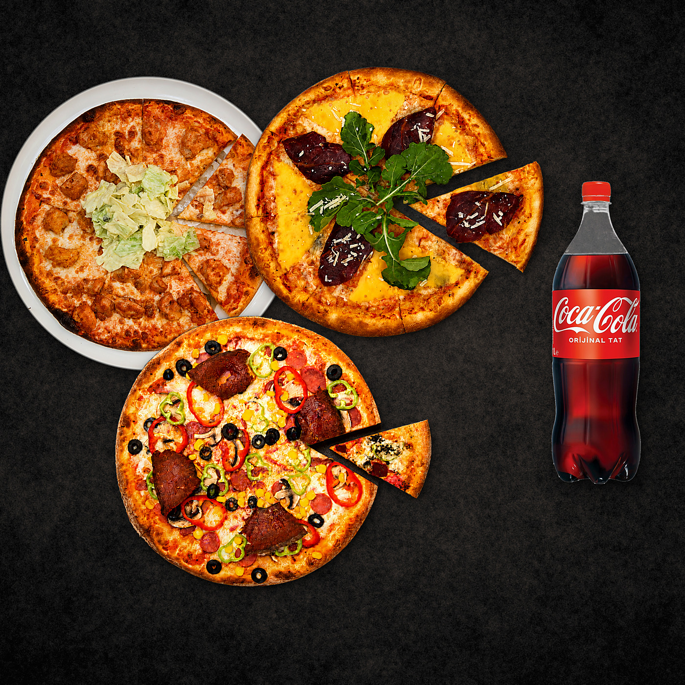 Karma Trio Pizza Menü (3 Kişilik)