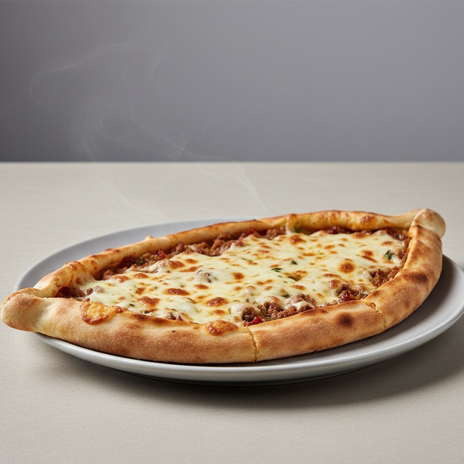 Kaşarlı Tavuk Kıymalı Pide